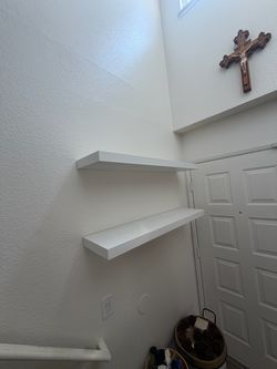 Set of 2 IKEA LACK Floating Shelves - White