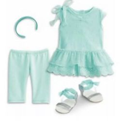 American Girl Spring Brezze Dress Set For 18” Doll 5 pc Outfit