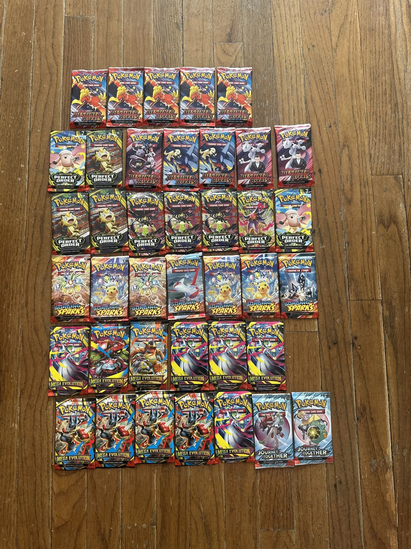 New 39 Pokemon Pack Lot
