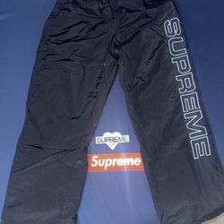 Supreme Spellout Embroidered Track Pants M