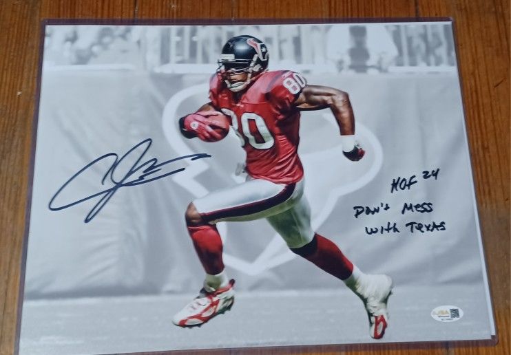 Andre Johnson 11x14 Houston Texans Autographed Signed Extra Inscriptions