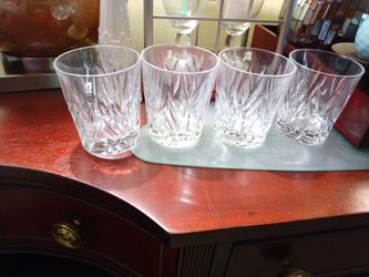 Crystal short glasses width 5in