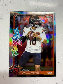2025 Topps Chrome Football Caleb Williams Future Stars Refractor #FS-1 Bears