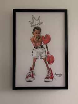 Framed Boxing Caricature Art Print – New *Pick up only*