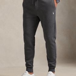 Polo Ralph Lauren Men’s Double Knit Tech Jogger Pants Heather Gray Size Small
