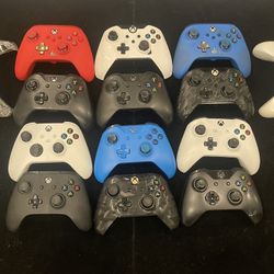 Microsoft Xbox One Controller Lot of 14 (7 working | 7 parts or repair) Post Nintendo Era 