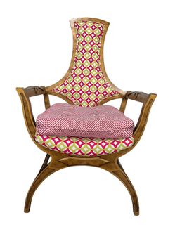1960s-1970s Hollywood Regency Klismos-Style chair-premium designer Upholstery