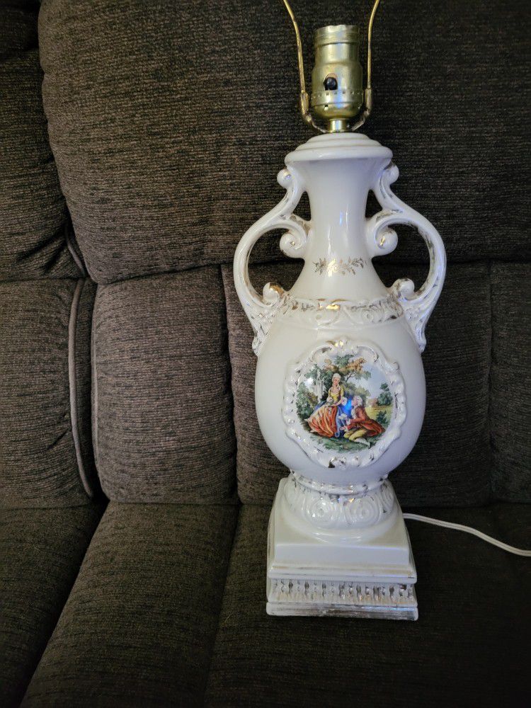 Antique Ceramic Victorian Lamps