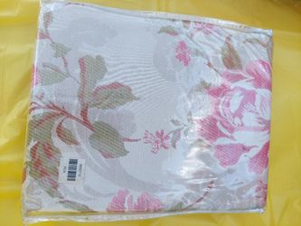 flowery curtains