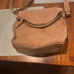 Faux Suede Crossbody Purse