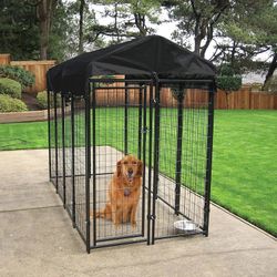 Indoor/Outdoor Dog Kennel Enclosure (8’x4’x6’)