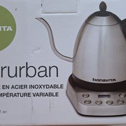 Bonavita Gooseneck Electric Kettle
Stainless Steel Water Boiler
Digital Variable Temp
Precise Pour Control
1 Liter
Stainless Steel Base
New (open box)