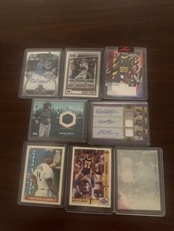 Sports cards for sale, autos, relics, numbered