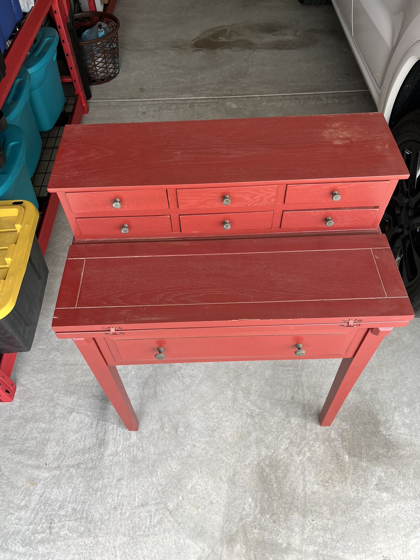 Red Writing Desk