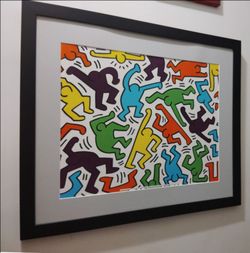 Keith Haring Untitled 1983 Pop Art Print licensed by Estate Printed in Italy