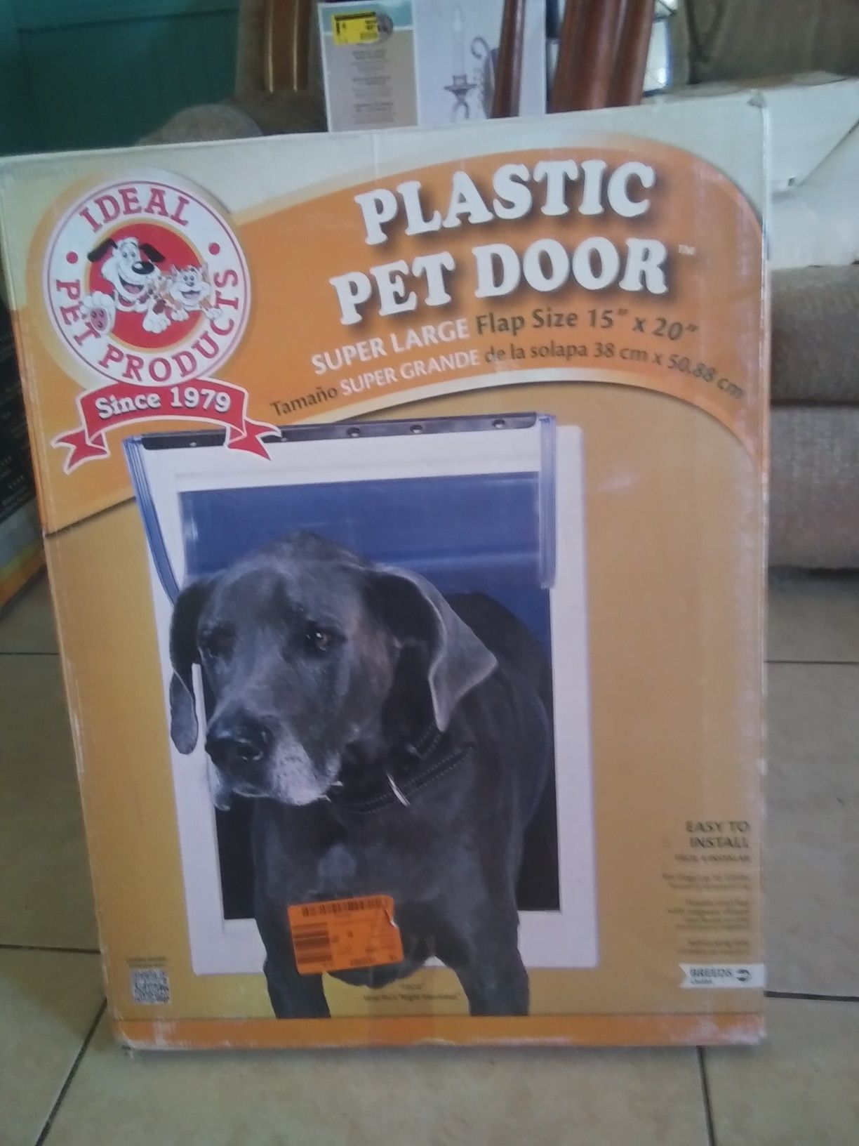 Large doggy door compkete in box