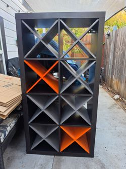 IKEA Kallax Shelves w Wine Inserts