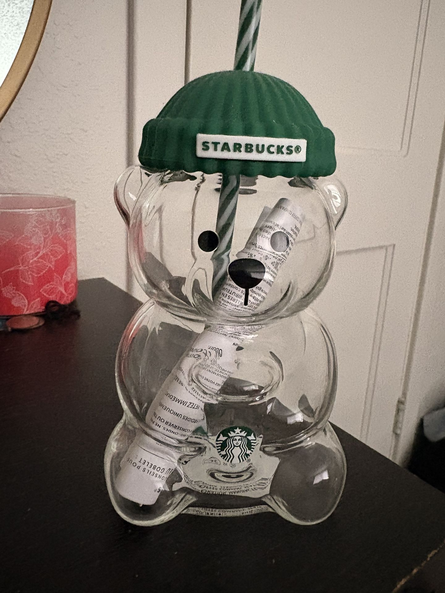 Starbucks Bear Glass Cup