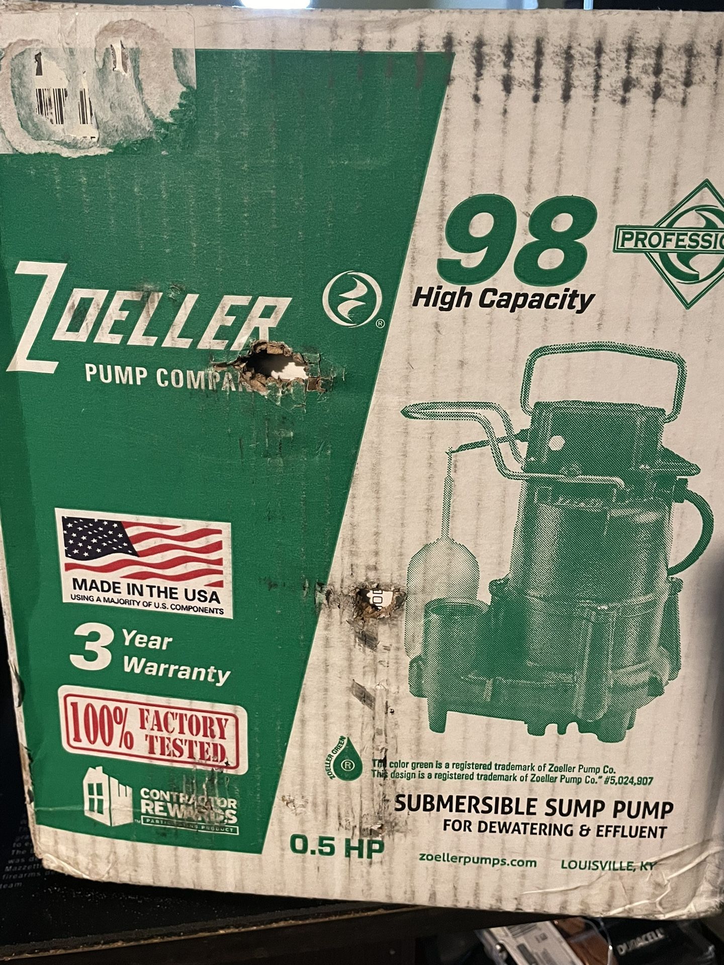 Zoller M98-D Sump Pump