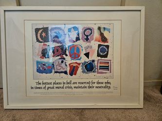Diversity Poster framed nicely.