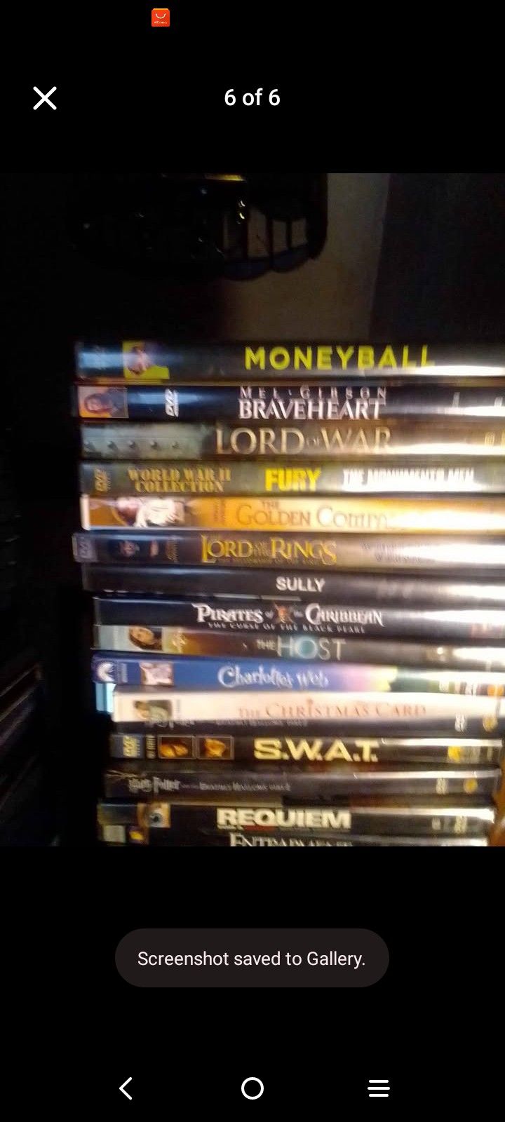 Portable DVD Player Case Extra Charger And 60 Dvd