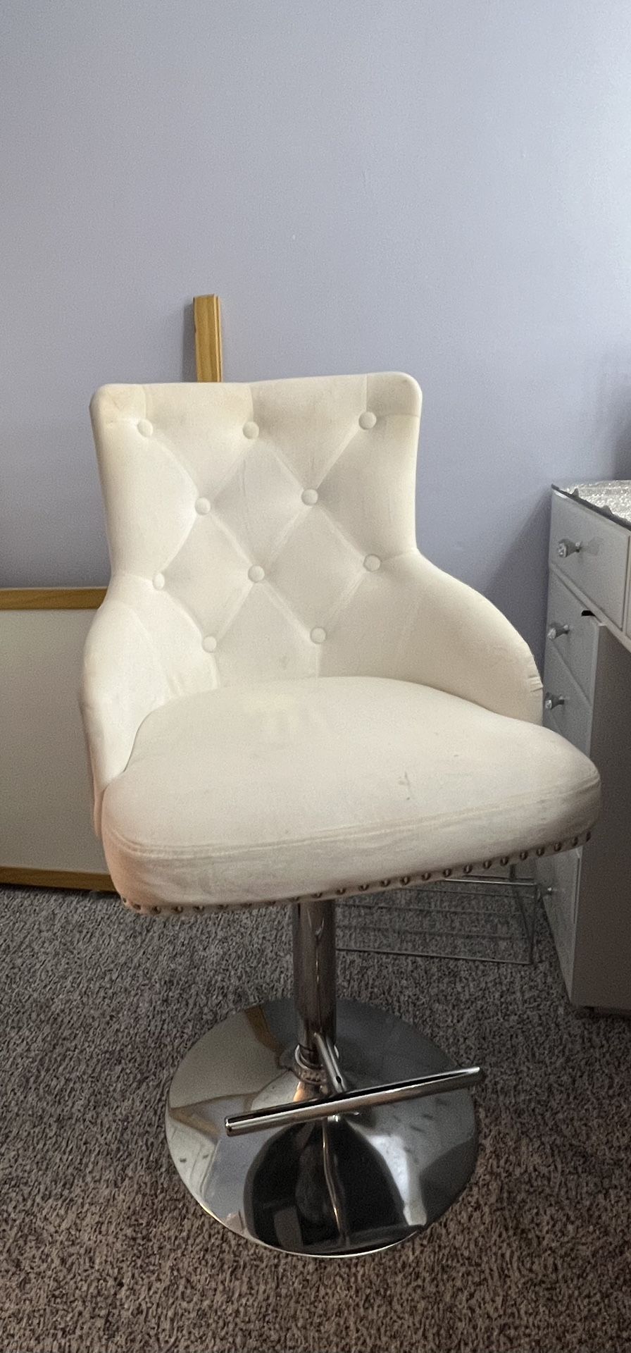 White Impressions Vanity Chair