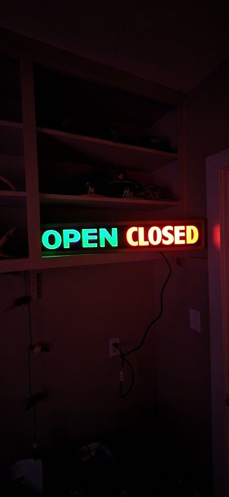 Neon Open Close Sign