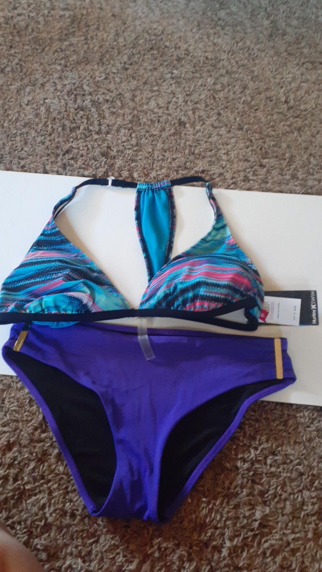 Nwt Bikini Top is Hurley Sz D Bottoms Victoria Secret Sz Medium But match perfect