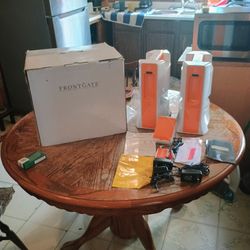 Frontgate Wireless Tower Speakers and Transmitter