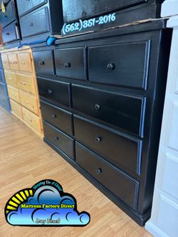 Nine drawer black chest cajonera Comoda de Pino Nuevo new