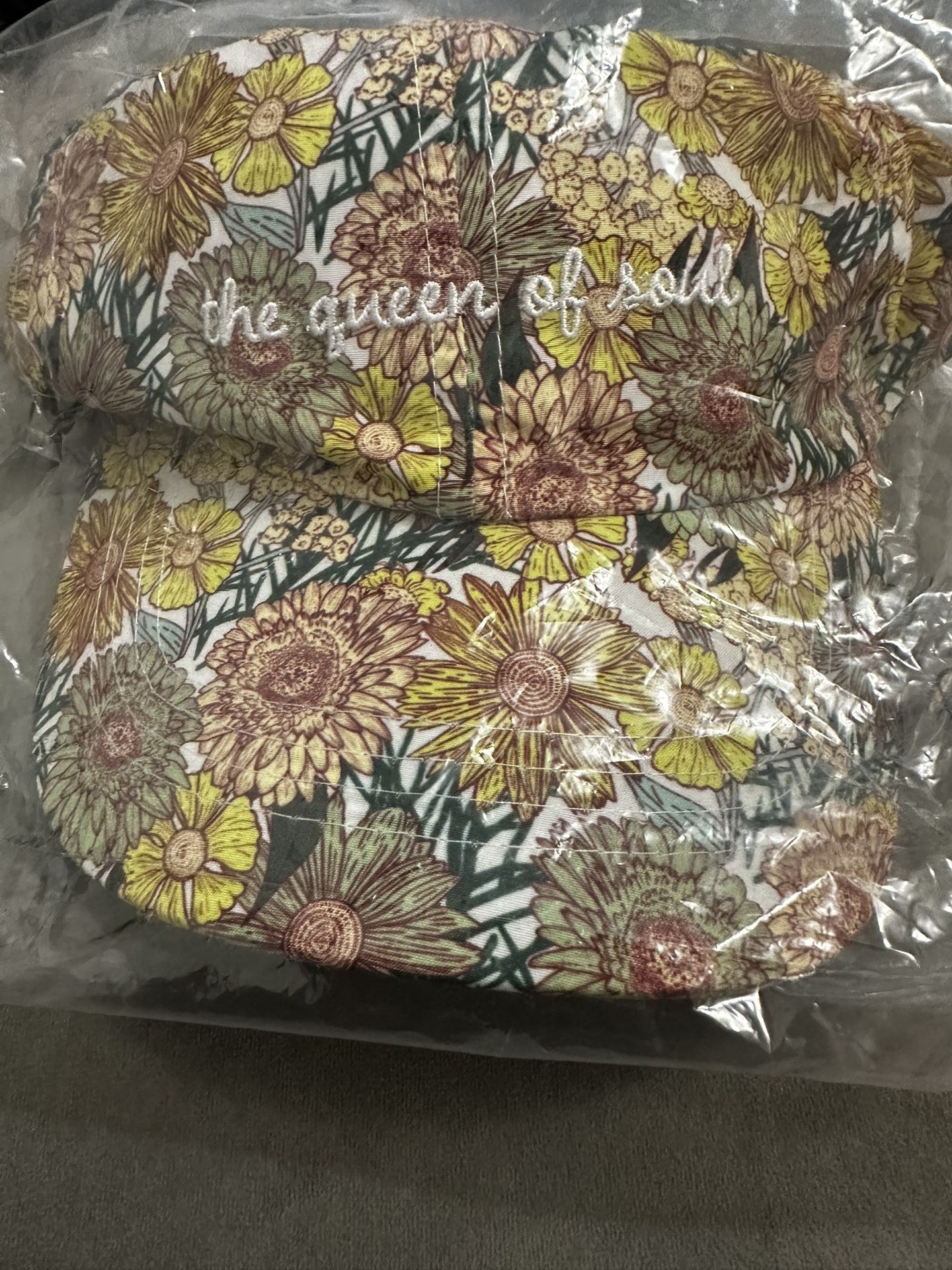 Official Aretha Franklin Floral Hat The Queen Of Soul Adjustable