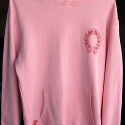 Chrome Hearts Pink Logo Hoodie