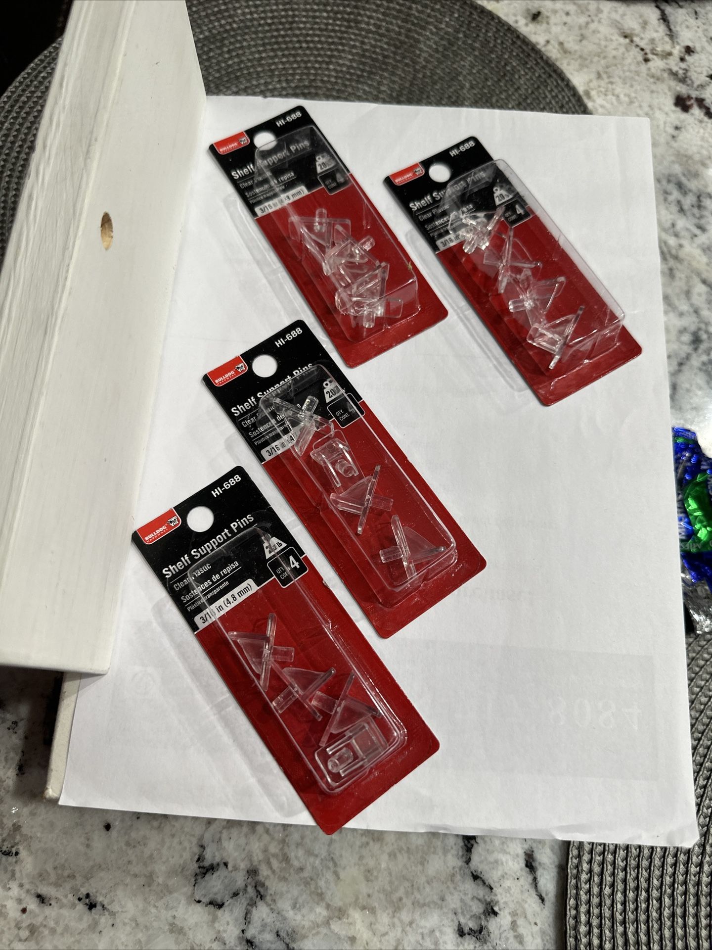 BullDog Shelf Pins