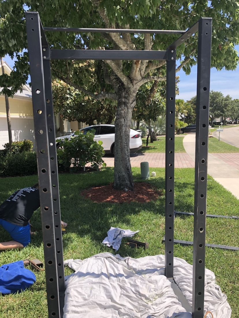Squat Weight Rack w/ Weight Plates