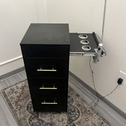 SALON TROLLEY CART WITH DRAWERS & WHEELS – LIKE NEW