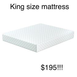 King size memory foam mattress $195 , medium plush king mattress memory foam / queen size mattress / California king mattress
