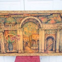 Large-Scale Offset Lithograph after Arnold Iger "Palacio," Late 20th Century 