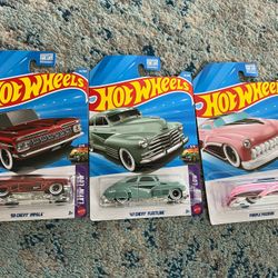 Hot Wheels 2026 Low-riders White Wall Lot Of 3