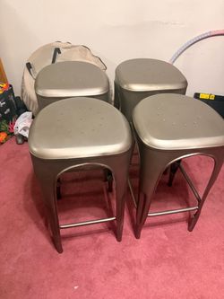 Restoration Hardware Remy Backless Counter Stools - Set of 4