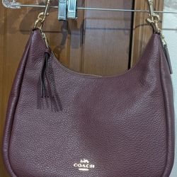 Coach Jules Hobo Bag Wine