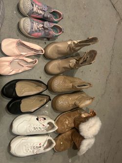 Girls Shoes Bundle – 6 Pairs Mixed Styles size 2 big girls