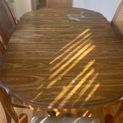 Dining Room Table HARDWOOD w/ Chairs