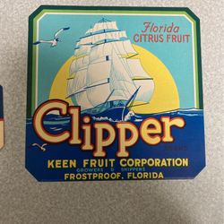 (2) Vintage Original Frostproof Fl Lables