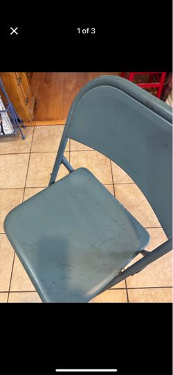 WWE/WWF Blue Metal Folding Chair Autographed by Eddie Guerrero, Crash Holly, Paul Bearer, and MANY MORE