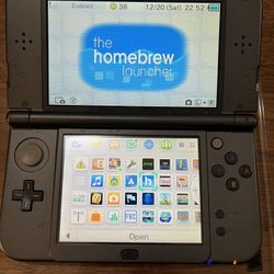 Mo-dded Nintendo New 3DS XL with 125 Games and Wall Charger