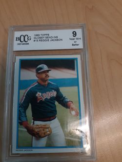 Reggie Jackson 1985 Topps card