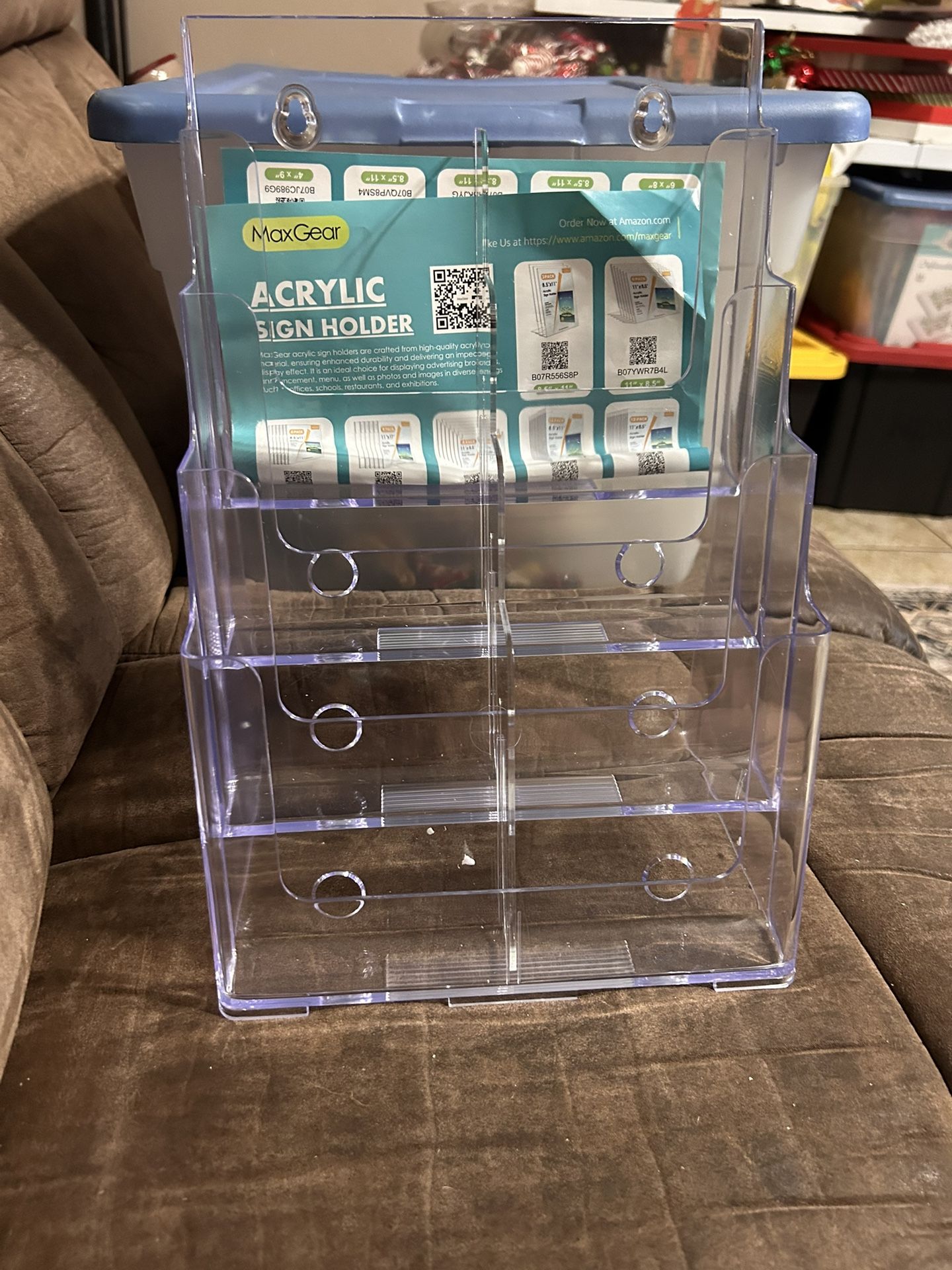 Acrylic Sign/ Brochure Stand With Removable Insert