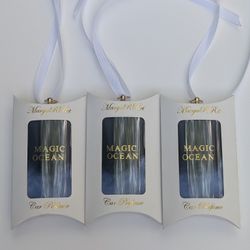 Car Perfume Scented Envelope Sachet Magic Ocean  Air Freshen MargaRRet Set of 33