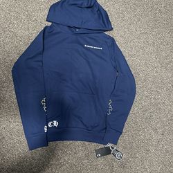 Chrome Hearts navy blue hoodie -Size medium