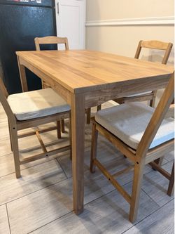 IKEA dining table and chairs